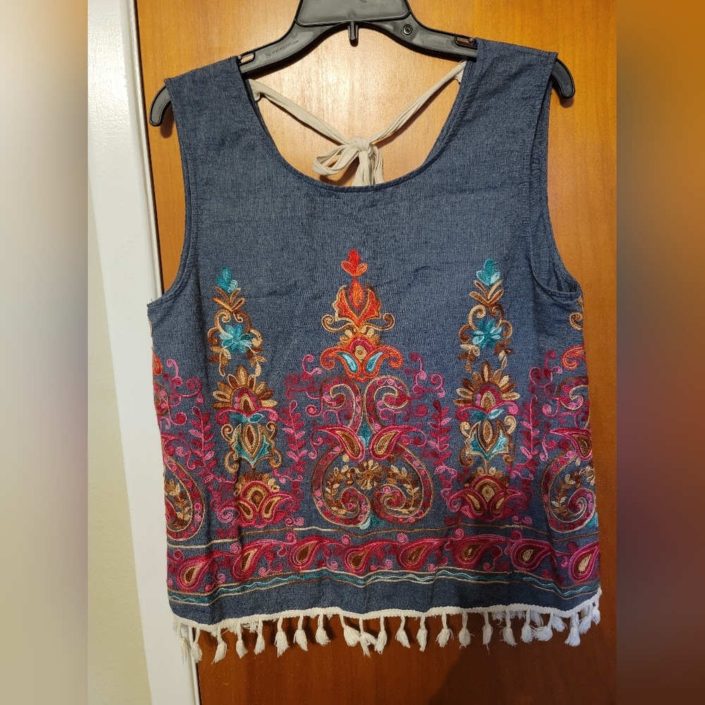 Denim tank sz L